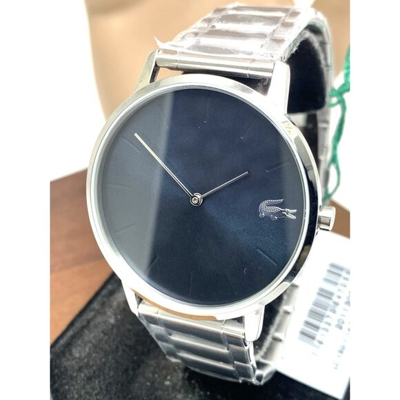 Lacoste Men's Watch 2011305 Quartz Blue Dial Silver Stainless Steel 40mm - Picture 1 of 13